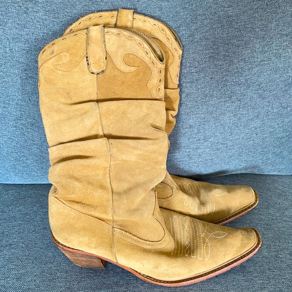 Steve Madden Slouchy Suede Western Boots